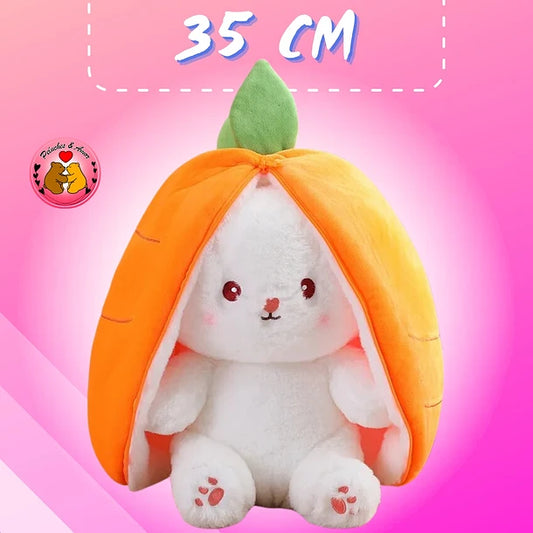 PELUCHE CONEJO EN FORMA DE ZANAHORIA NARANJA