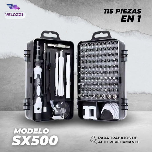 SET DE DESTORNILLADOR 115 EN 1 - SX500